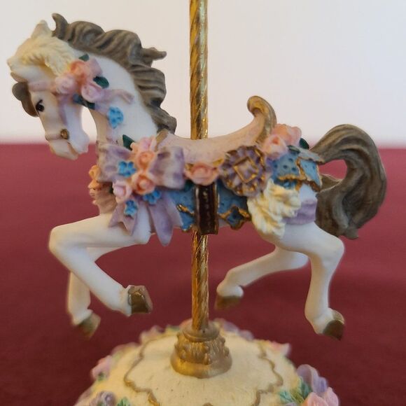 Westland 1997 Musical Carousel Horse Plays "My Favorite Things" Vintage Works - Picture 9 of 15